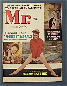 Mr. Magazine-august 1960-intimate Glimpse Of Cover Girl