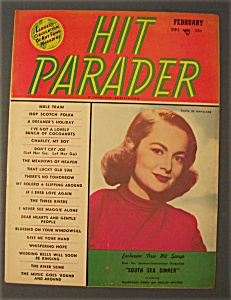 Hit Parader -feb 1950- Olivia De Haviland Cover