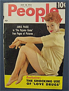 July 28, 1954- Janis Paige Cover
