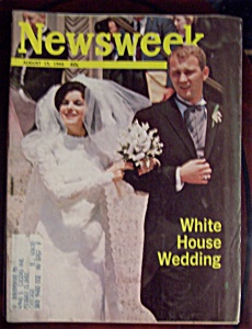 Newsweek Magazine -august 15, 1966- White House Wedding