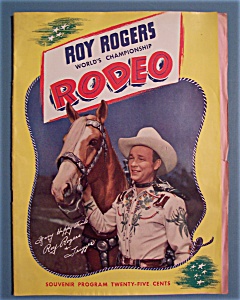 Roy Rogers Rodeo Souvenir Program - 1946