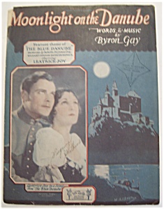 Sheet Music Of 1927 Moonlight On The Danube