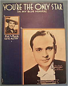 Sheet Music Of 1938 You're The Only Star