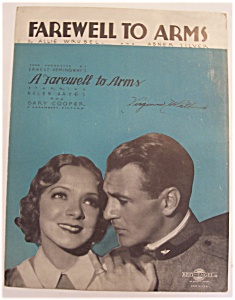 Sheet Music For 1933 Farewell To Arms