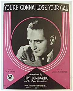 Sheet Music For 1933 You're Gonna Lose Your Gal