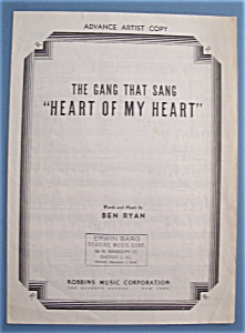 Sheet Music For 1946 Heart Of My Heart