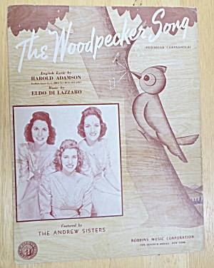 1940 The Woodpecker Song Sheet Music