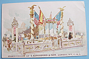 1893 Columbian Expo Kingsford's Starch Trade Card