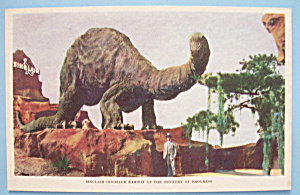 Postcard Of Sinclair Dinosaur Exhibit (Chicago Fair)