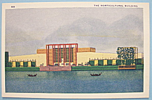1933 Century Of Progress Horticultural Bldg Postcard