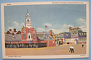 Colonial Village Postcard (Chicago World's Fair)