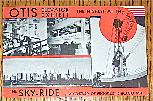 Otis Elevator Exhibit Postcard (Chicago World's Fair)