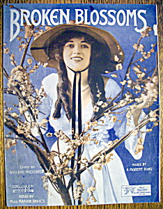 Sheet Music-1919 Broken Blossoms-marion Davies Cover