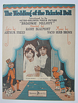 Sheet Music For 1929 The Wedding Of The Painted Doll