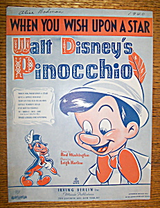 1940 When You Wish Upon A Star (Pinocchio & Jiminy)