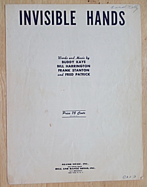1953 Invisible Hands Sheet Music