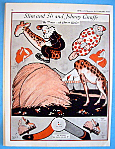 Slim & Sli, The Circus Clown Paper Doll - February 1924