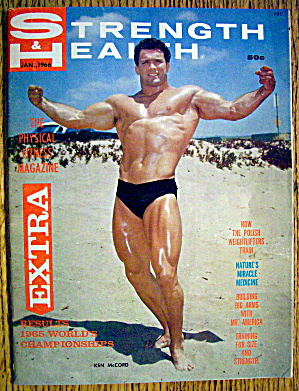 Strength & Health Magazine-january 1966-ken Mccord