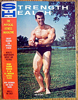 Strength & Health Magazine-february 1966-bob Gajda