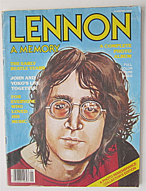 Lennon A Memory Magazine 1980 Complete Photo Album