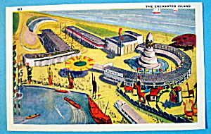 Enchanted Island Postcard (1933 Century Of Progress)