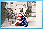 Betsy Ross & The United States Flag Postcard