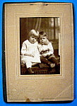 Baby Brother - Cabinet Photo Girl & Her Baby Brother