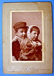 Together Forever - Cabinet Photo of Two Children