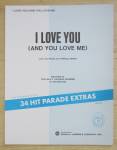 1967 I Love You (And You Love Me) Sheet Music 