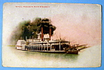 Typical Mississippi River Steamboat Postcard