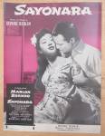 1957 Sayonara Sheet Music (Marlon Brando Cover)