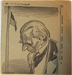 Political Cartoon - April 15,1945 President Dead