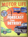 Motor Life Magazine August 1957 Forecast From Detroit
