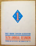 1st Marine Division Association Reunion Program 1963