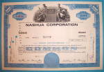 1972 Nashua Corporation 100 Shares Stock