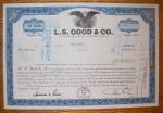 1973 L. S. Good & Company Stock Certificate