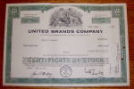 1977 United Brands Company Stock Certificate