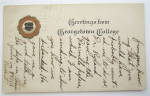 Greetings From Georgetown College Postcard
