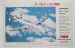 TWA Trans World Airlines Jetstream Postcard