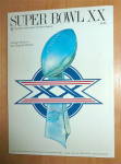 1986 Super Bowl XX Football Program Chicago Bears 