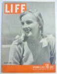 Life Magazine-September 8,1941-College Girl's Pigtails