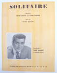 Sheet Music For 1951 Solitaire (Tony Bennett Cover)