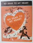 Sheet Music For 1948 So Dear To My Heart 