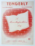 Sheet Music For 1956 Tenderly 