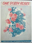 Sheet Music For 1942 One Dozen Roses 