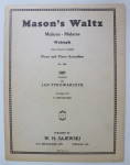 Sheet Music For 1939 Mason's Waltz