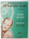 Sheet Music For 1944 That's An Irish Lullaby 