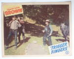 Trigger Fingers Lobby Card 1940's Johnny Mack Brown