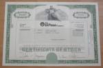 1983 The El Paso Company Stock Certificate 