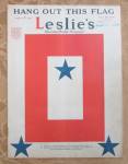 Leslie Magazine November 17, 1917 Service Flag Cover 